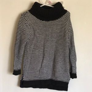 Black and white sweater dress